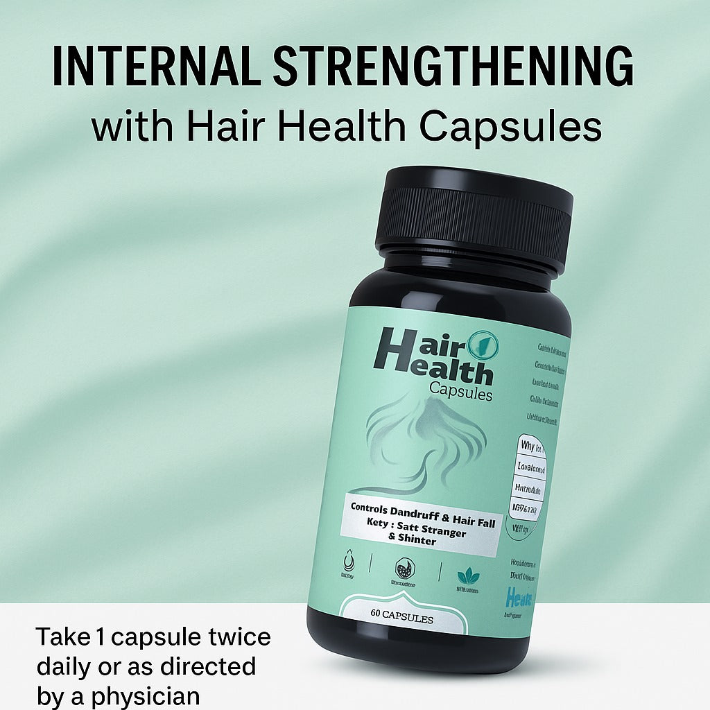 Hair Health Combo Pack | Ayurvedic Formula for Hair Fall, Dandruff & Hair Strength